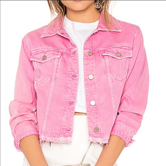 Sanctuary Jackets & Blazers - NWOT Sanctuary Wild Cherry Denim Jacket in Pink